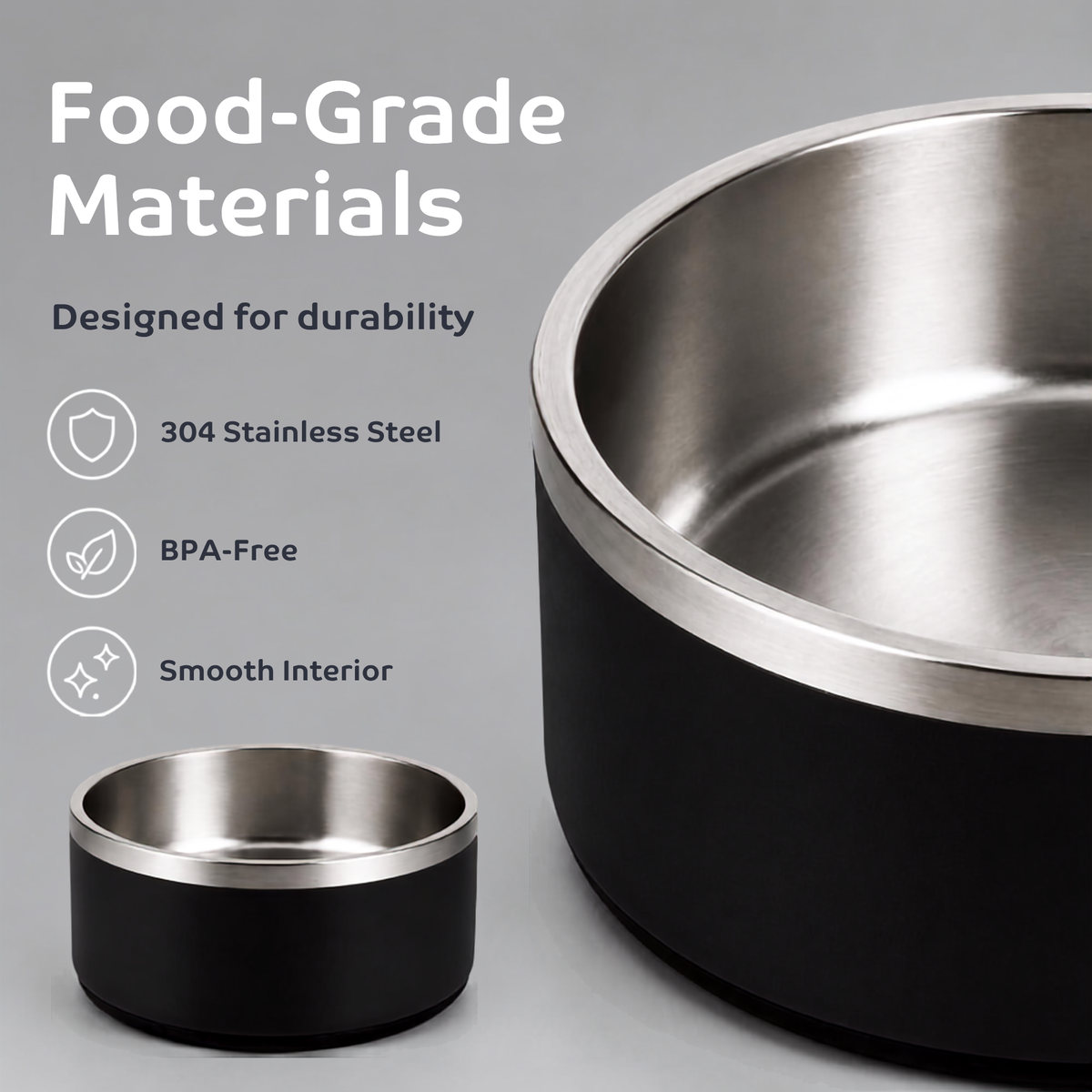 Stainless Steel Dog Bowl (1900ml/64oz)