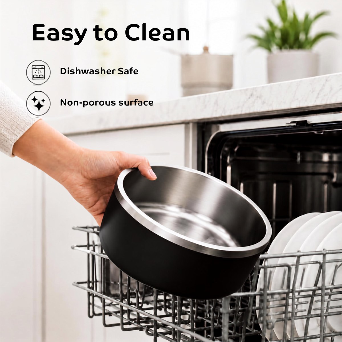 Stainless Steel Dog Bowl (1900ml/64oz)