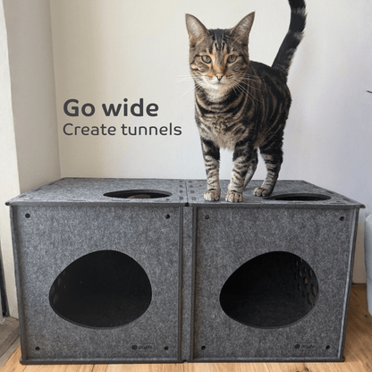 Modular Cat Cube (Charcoal) - Pryde Pets