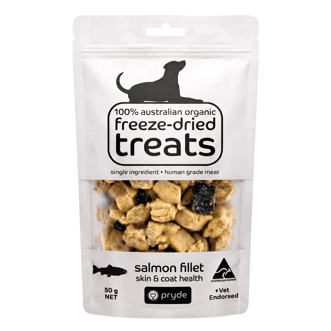 Freeze Dried Dog Treats - Salmon Fillet (50g) - Pryde Pets